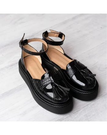 Pantofi din piele intoarsa Augustino, Negru, Negru