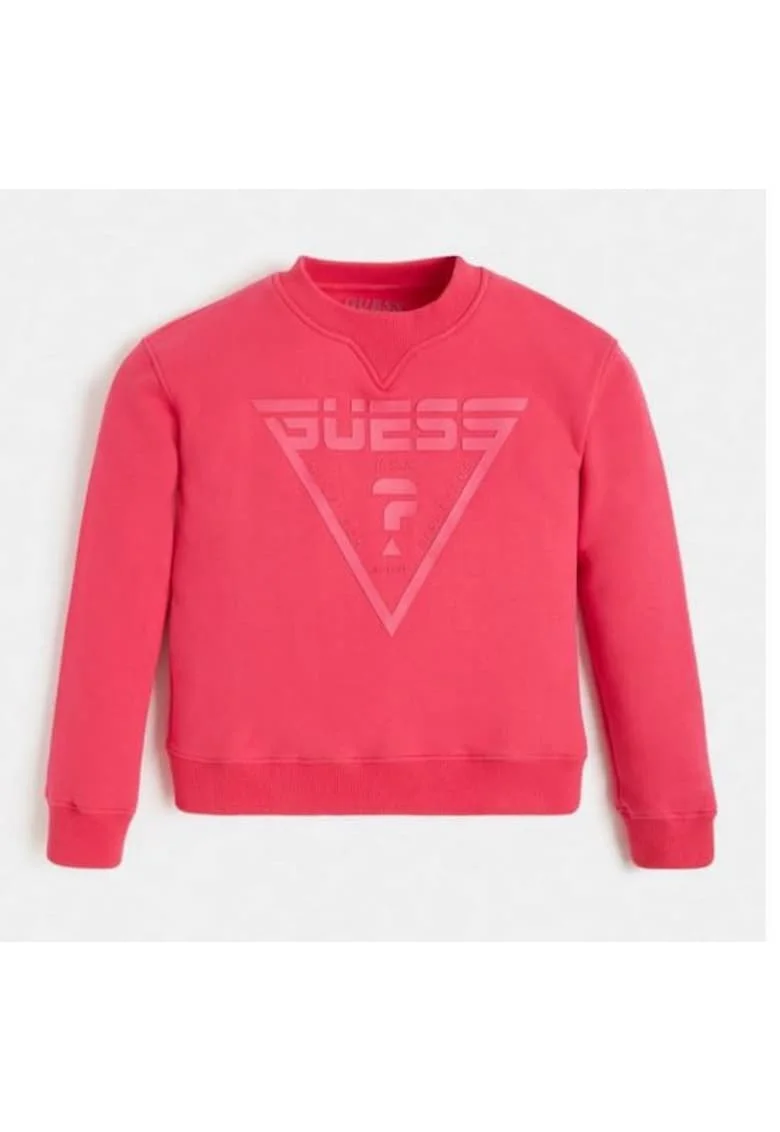 Bluza sport din bumbac cu logo frontal imprimat