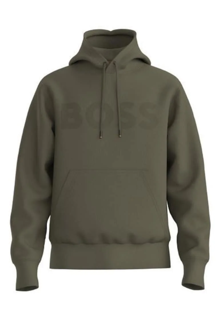 Hanorac regular fit din bumbac cu logo,