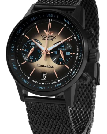 Ceas de barbati  VK64-560C691B clasic negru
