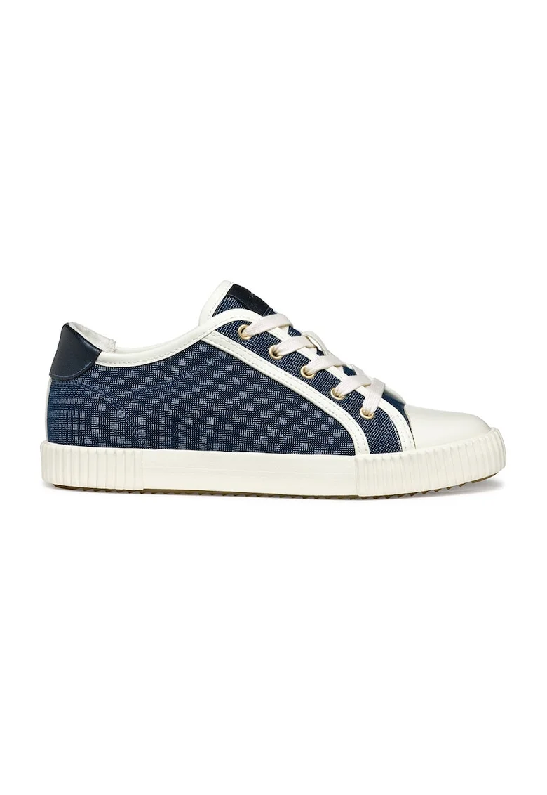 Tenisi low-cut, Alb/Bleumarin