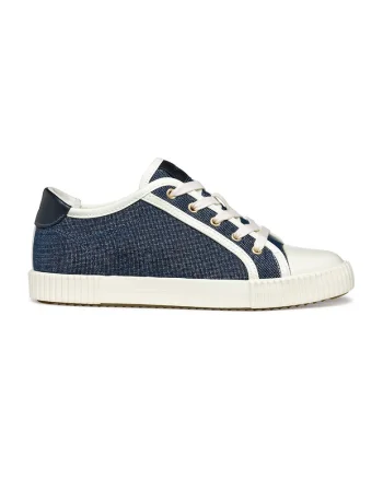 Tenisi low-cut, Alb/Bleumarin