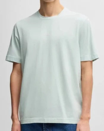 Tricou regular fit cu logo discret,