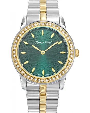 Ceas de dama MATHEY-TISSOT D10860BQYV, verde, la moda, clasic