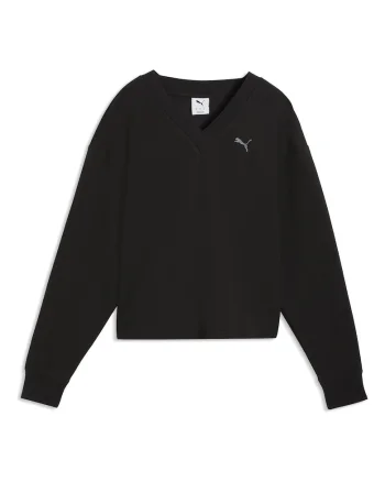 Bluza  ESS ELEVATED Comfort V-neck Crew DK 69181601