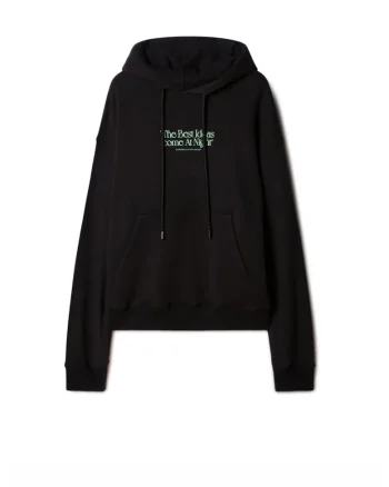 Hanorac barbati,  Slogan Best Ideas, Negru