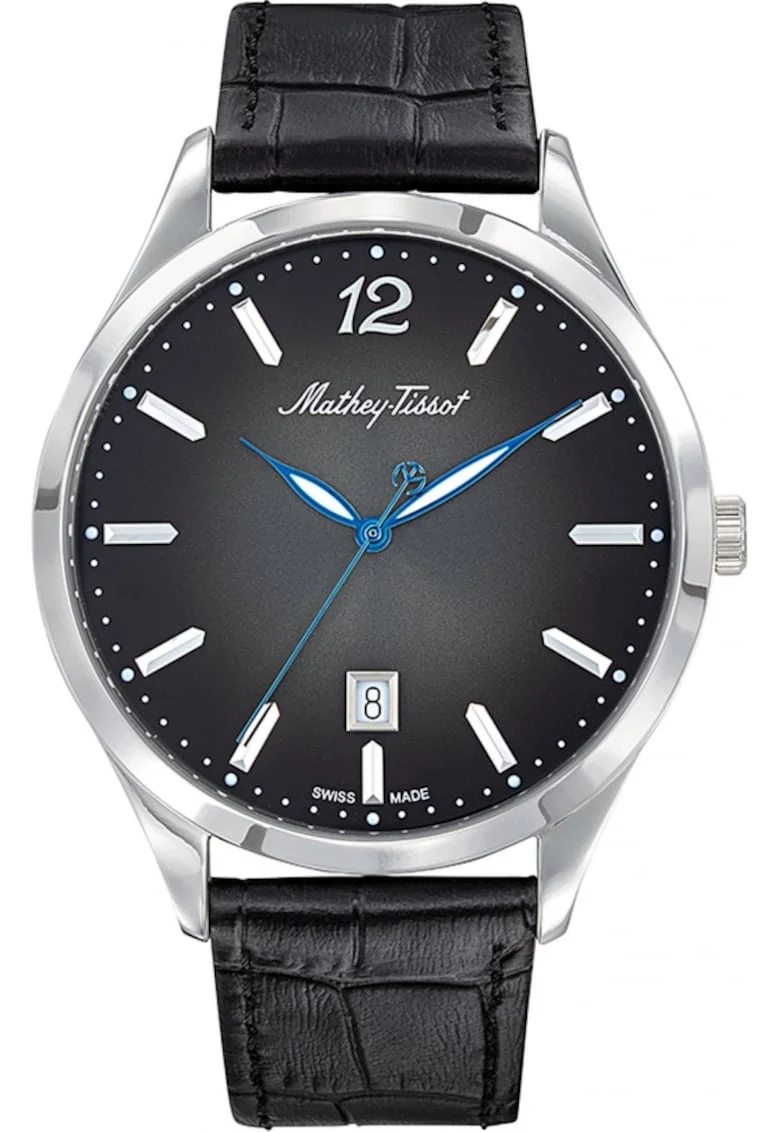 Ceas de barbati MATHEY-TISSOT H411AN, negru, clasic