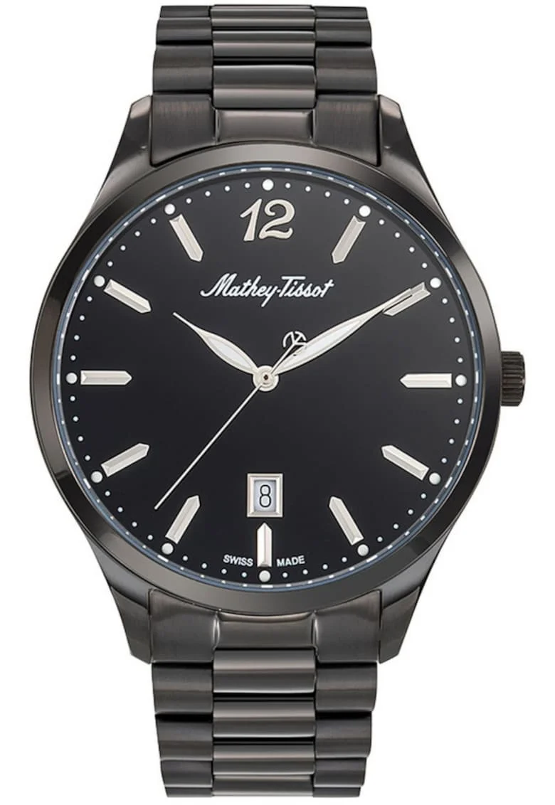 Ceas de barbati MATHEY-TISSOT H411MNN, clasic, negru