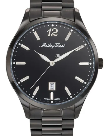 Ceas de barbati MATHEY-TISSOT H411MNN, clasic, negru