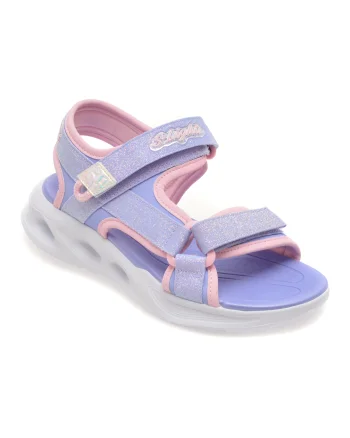 Sandale SKECHERS mov, 303024L, din piele ecologica