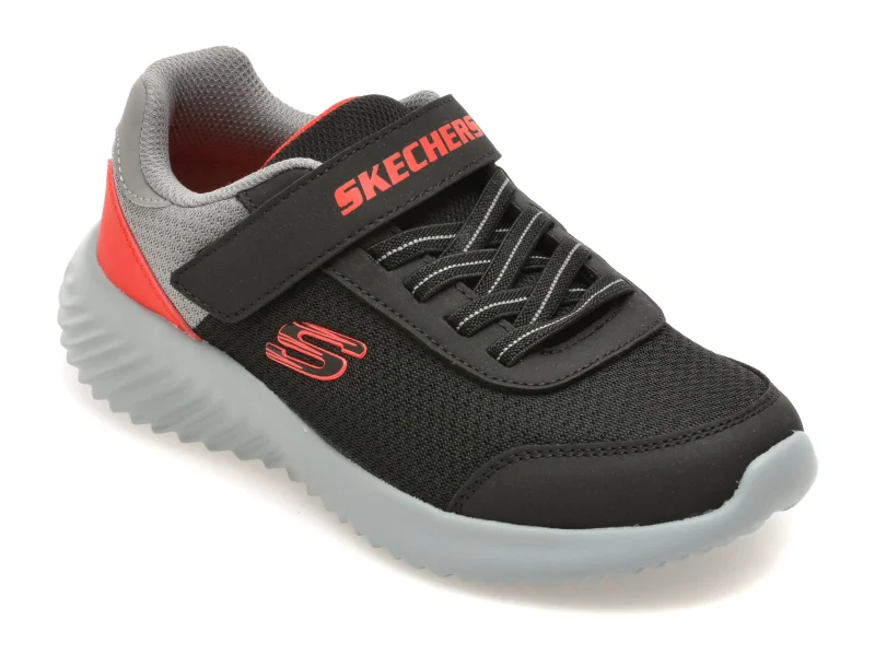 Pantofi sport SKECHERS negri, BOUNDER, din material textil