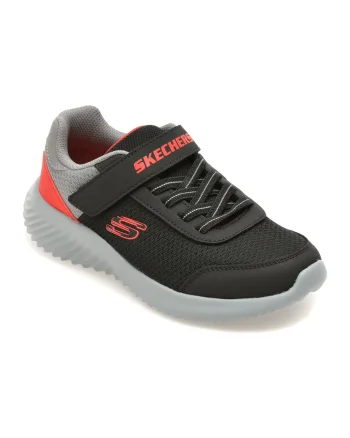 Pantofi sport SKECHERS negri, BOUNDER, din material textil