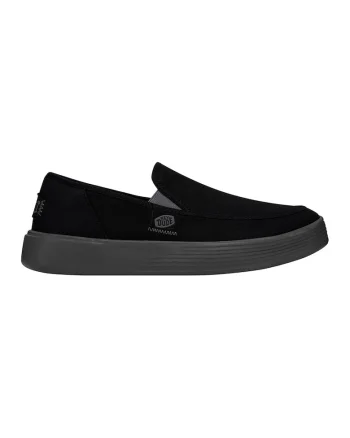 Pantofi loafer din material textil cu detaliu logo, Negru