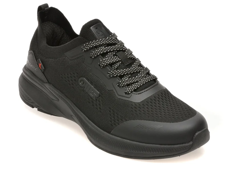 Pantofi sport OTTER negri, 30359, din material textil