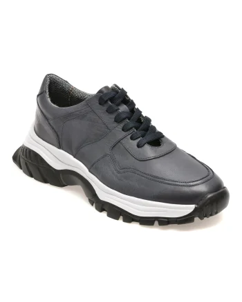 Pantofi sport RELAX bleumarin, 8129A, din piele naturala