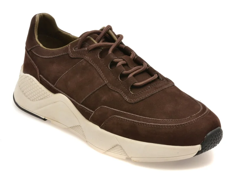 Pantofi sport RELAX maro, 41291, din piele intoarsa