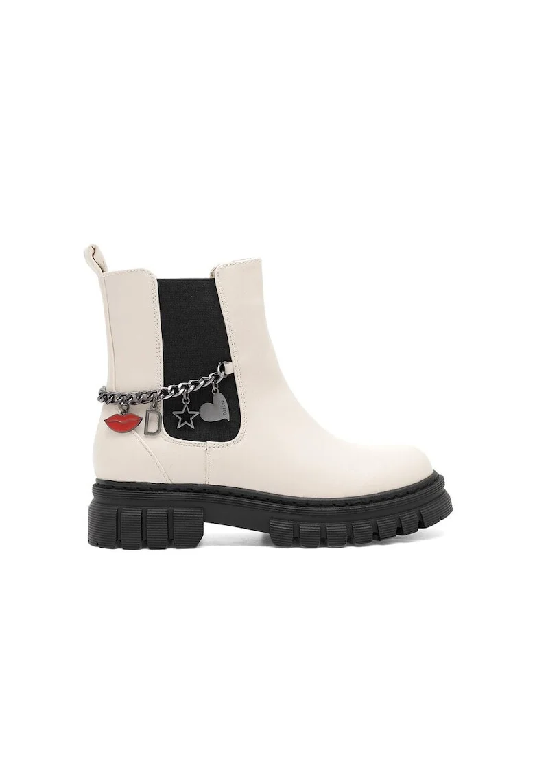 Botine copii,  590559, Sintetic/Textil, Bej, Bej