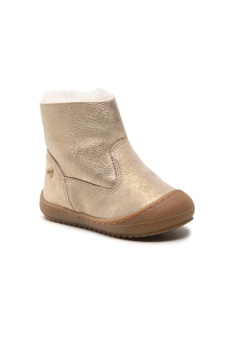 Ghete fete,  301386018, Auriu, Piele naturala/Piele intoarsa, Auriu