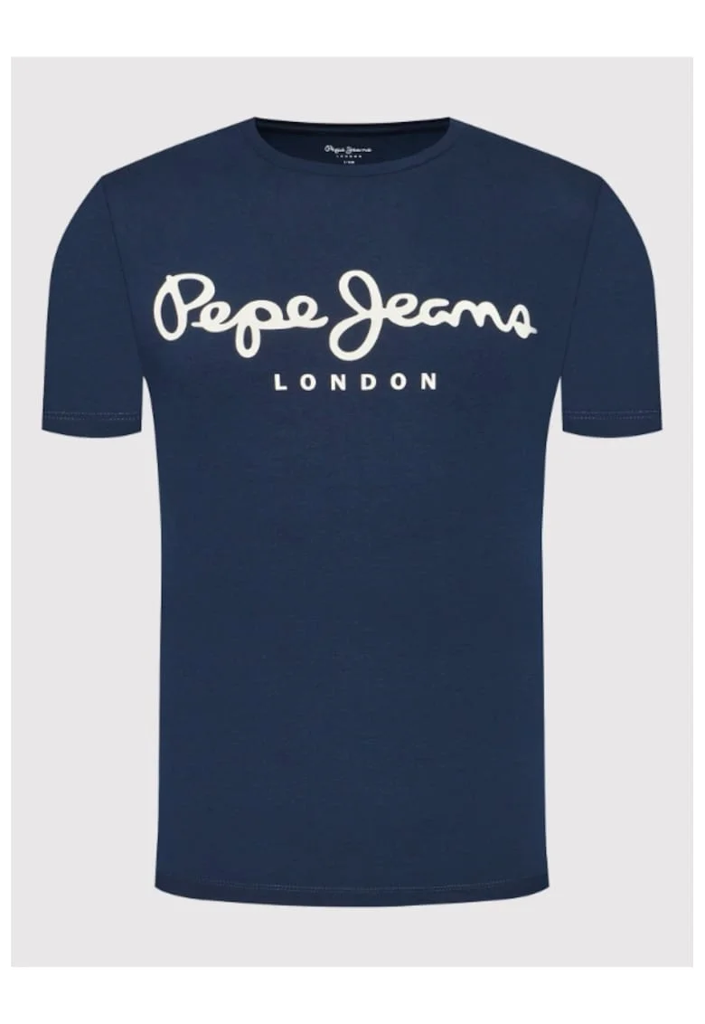 Tricou barbati,  209509335, Bumbac, Bleumarin