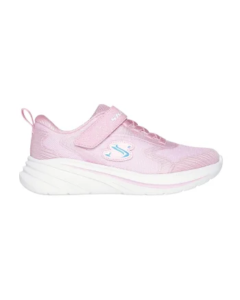 Pantofi sport Wave 92 cu aspect stralucitor si velcro, Roz