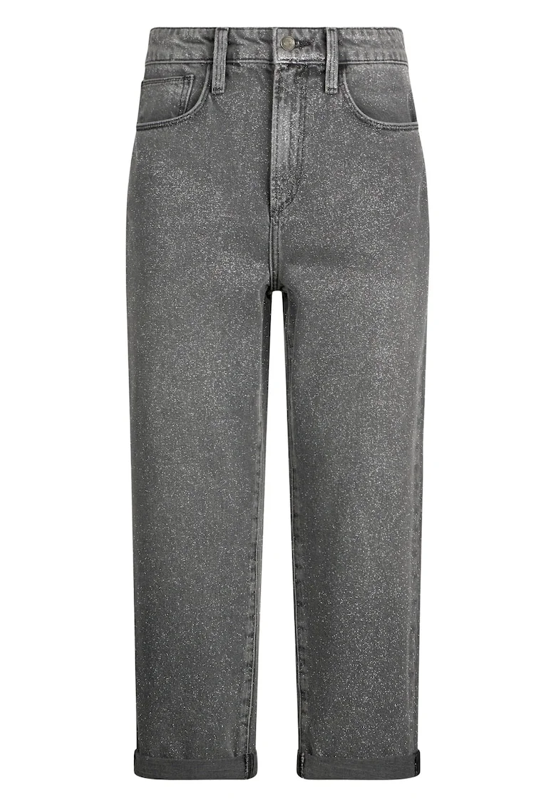 Blugi crop drepti, Gri