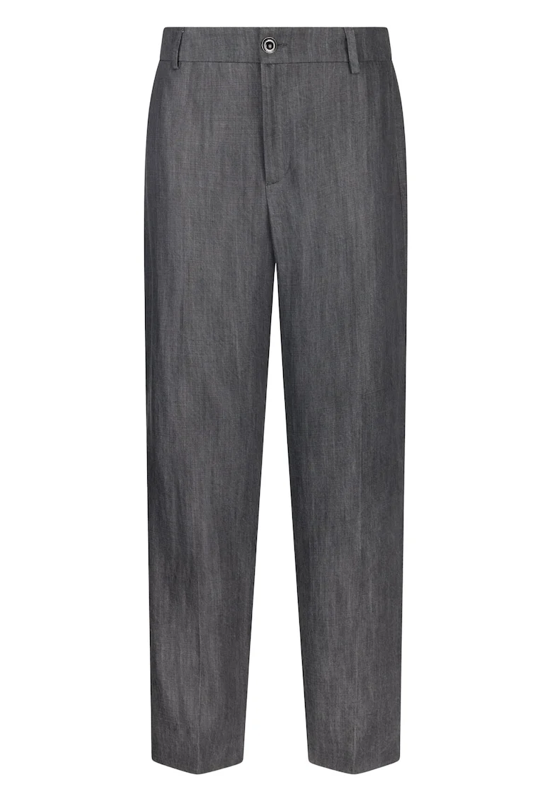 Pantaloni crop drepti, Gri