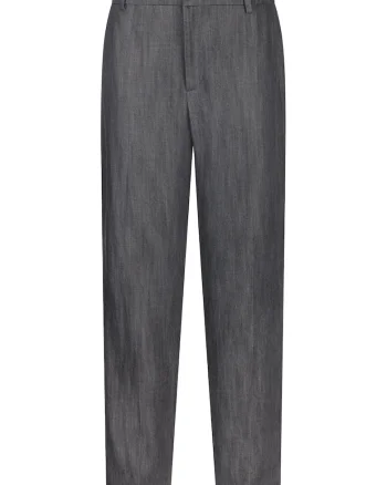 Pantaloni crop drepti, Gri