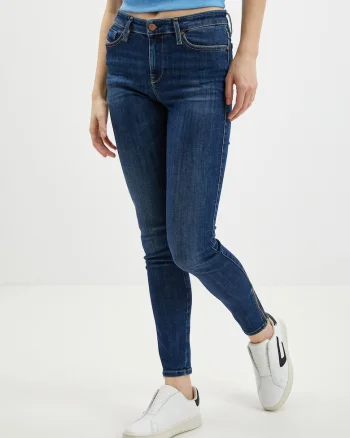 Blugi skinny cu talie medie