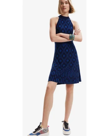 Rochie din bumbac cu print geometric