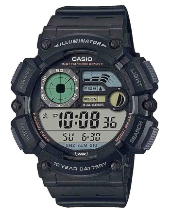 Ceas quartz digital, Negru