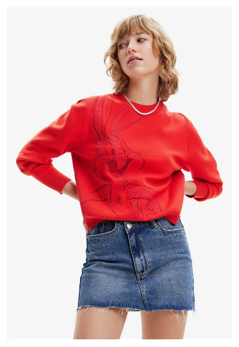 Bluzon cu print cu Bugs Bunny