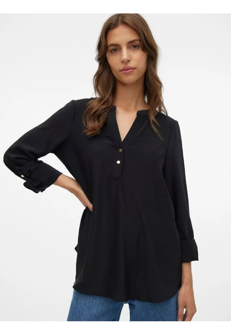 Bluza lejera cu decolteu in V Ani