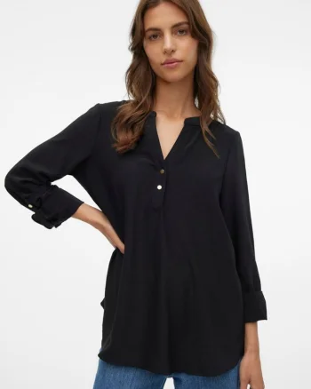Bluza lejera cu decolteu in V Ani
