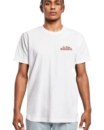 Tricou cu imprimeu grafic pe partea din spate, Alb/Rosu inchis/Albastru