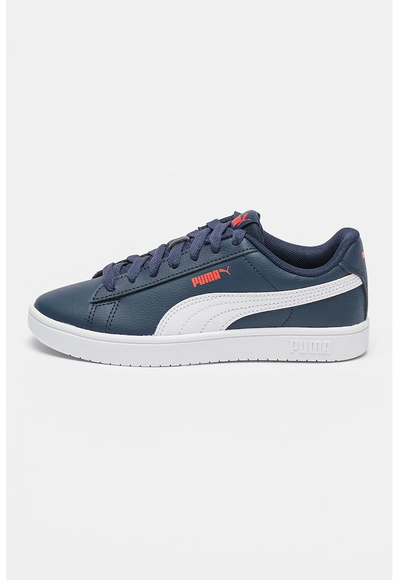 Pantofi sport Rickie Classic de piele ecologica si material textil, Alb/Bleumarin