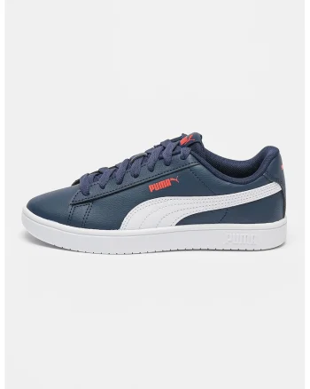 Pantofi sport Rickie Classic de piele ecologica si material textil, Alb/Bleumarin