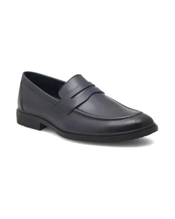 Pantofi barbati,  549048, Piele naturala, Albastru