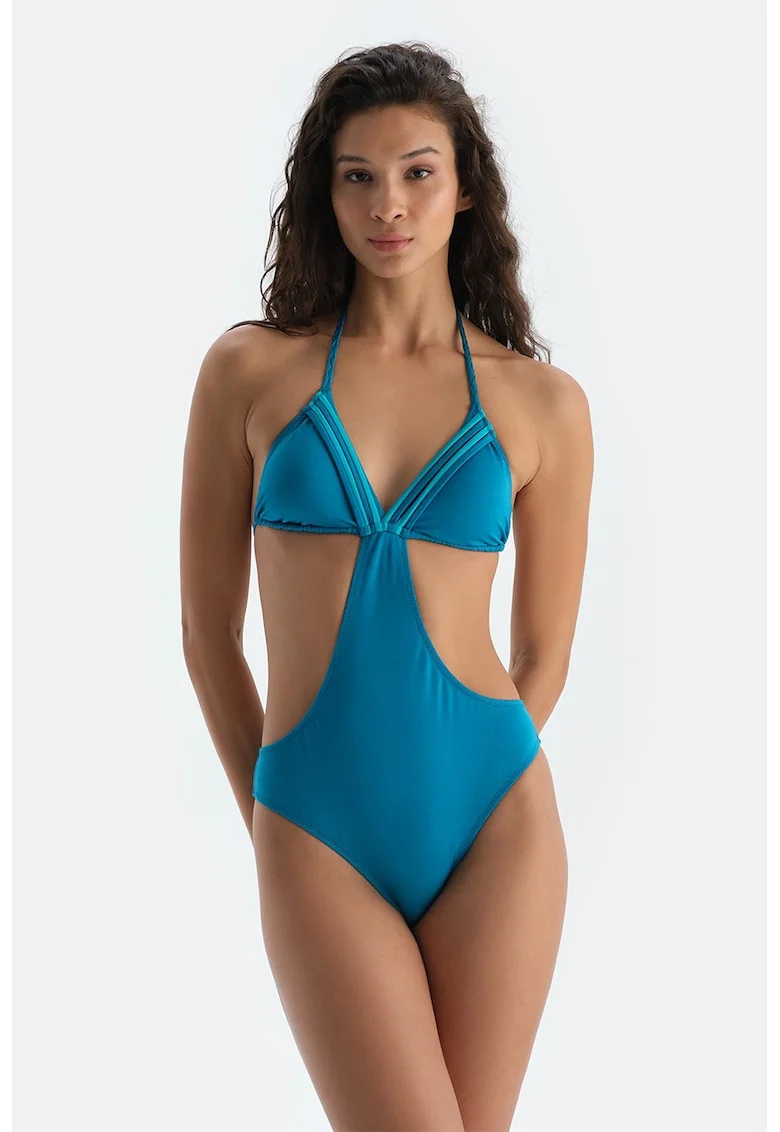 Costum de baie intreg, Albastru