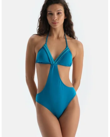 Costum de baie intreg, Albastru