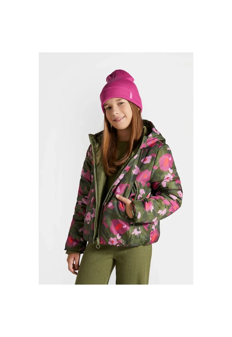 Geaca fete ZC4152506OGK-022,  Poliester, Multicolor