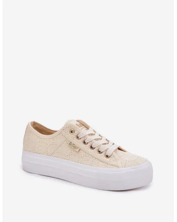 Tenisi dama Lee Cooper LCW-25-31-3440L, bej, material textil