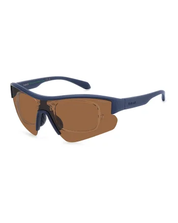 Ochelari de soare wrap cu lentile polarizate, Albastru oceanic