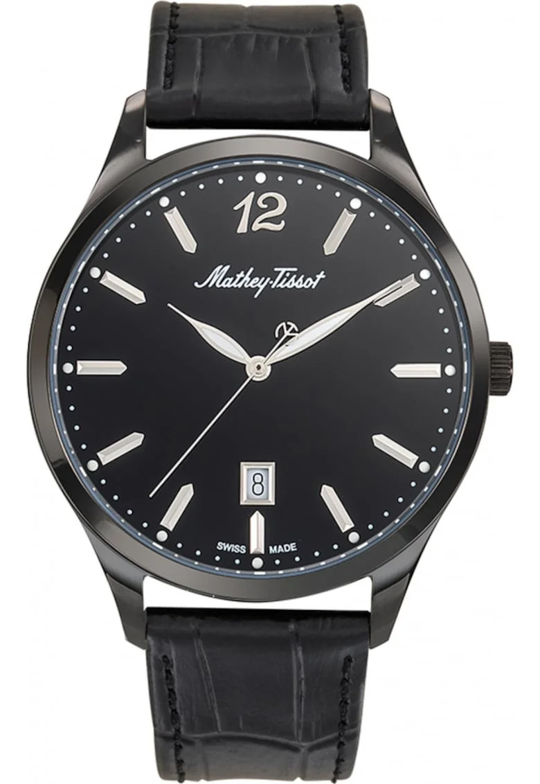 Ceas barbatesc MATHEY-TISSOT H411NN negru, clasic