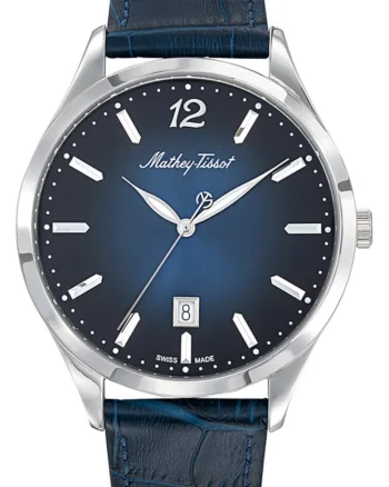 Ceas barbatesc MATHEY-TISSOT H411ABU, bleumarin, clasic