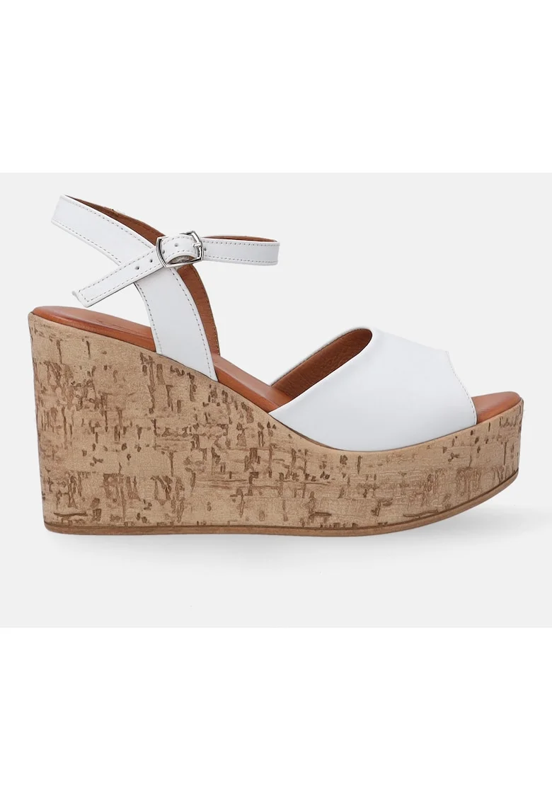 Sandale wedge cu bareta pe glezna