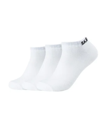 Set de sosete pana la glezna, unisex, 3 perechi, Alb