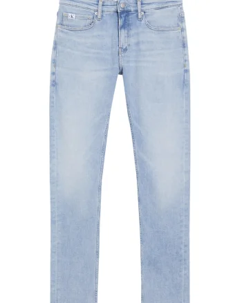Blugi slim fit cu talie joasa, Albastru deschis