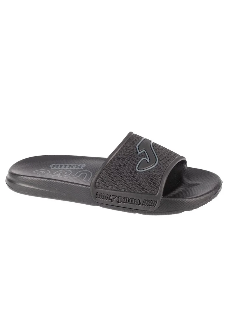 Papuci dama  SISLLS2401, Sintetic, Negru, Negru