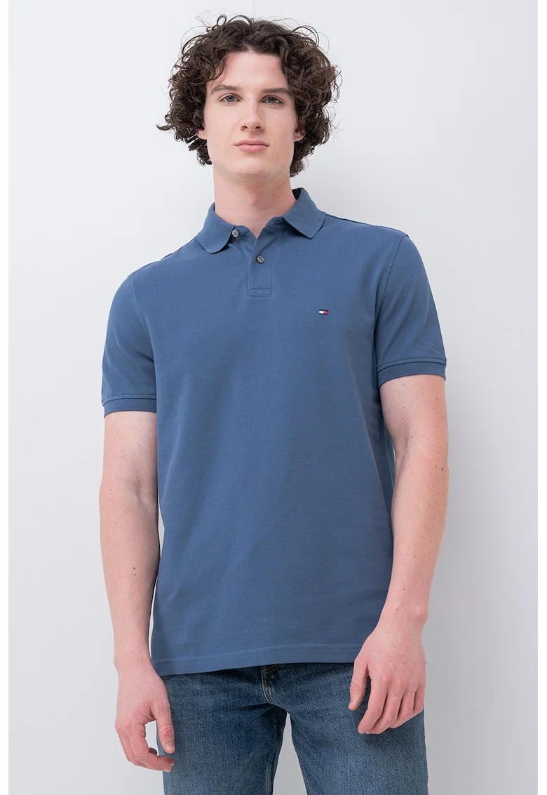 Tricou polo din amestec de bumbac organic