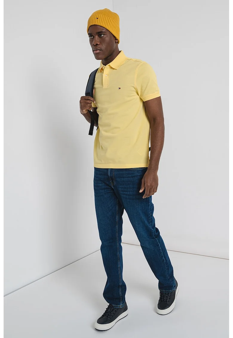 Tricou polo din amestec de bumbac organic